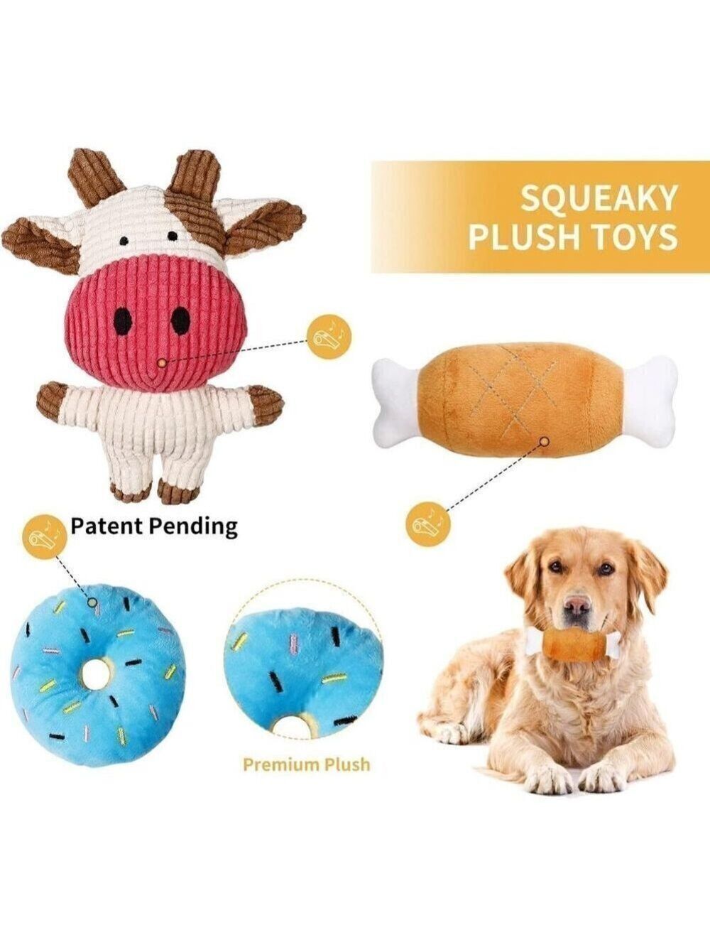 Toozey Puppy Toys for Small Dogs, 7 Pack Small Dog Squeaky, Chew, Rope Toys - Picture 2 of 9